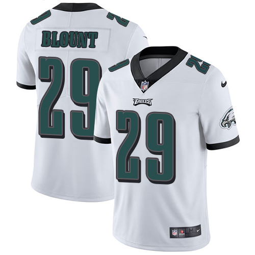 Nike Eagles #29 LeGarrette Blount White Men's Stitched NFL Vapor Untouchable Limited Jersey - Click Image to Close